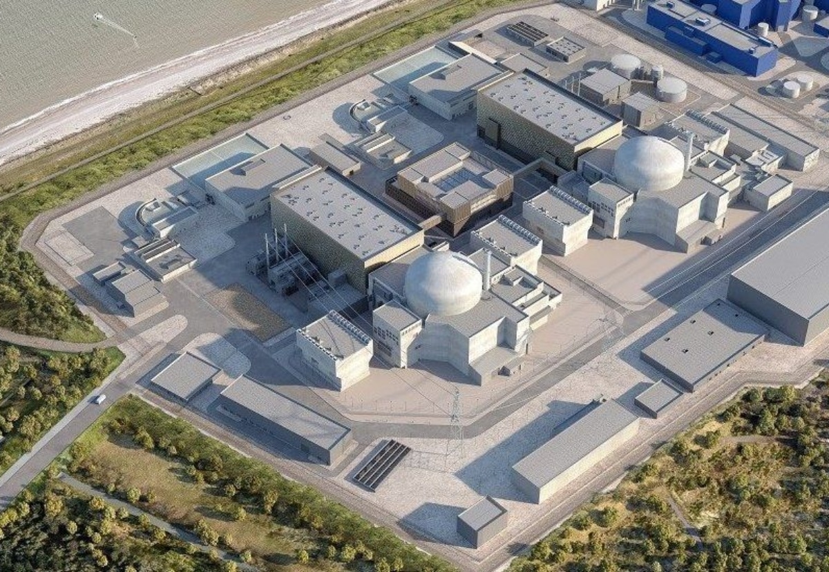 Sizewell C nuclear power station rendering