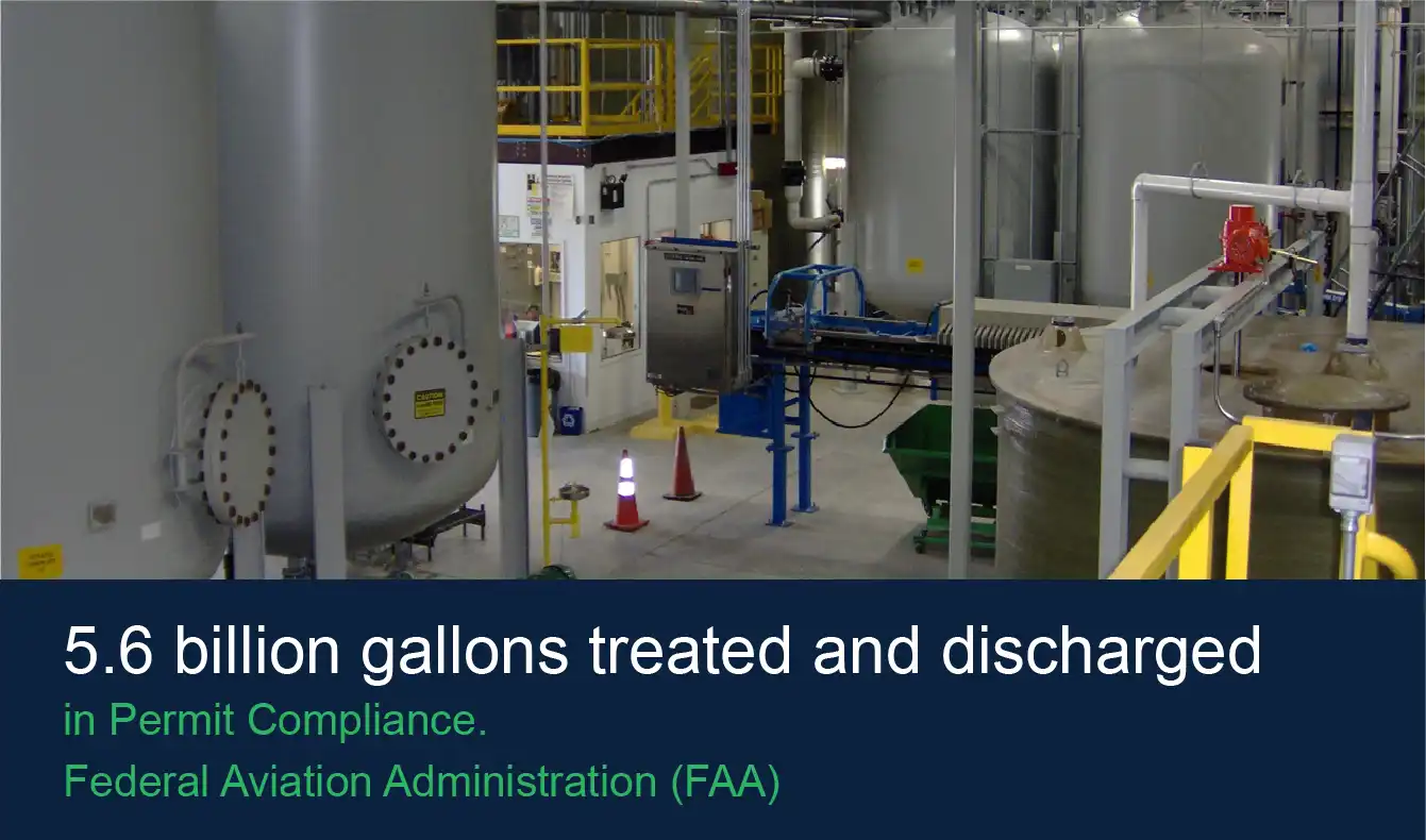 5.6 billion gallons treated and discharged in Permit Compliance. Federal Aviation Administration (FAA)