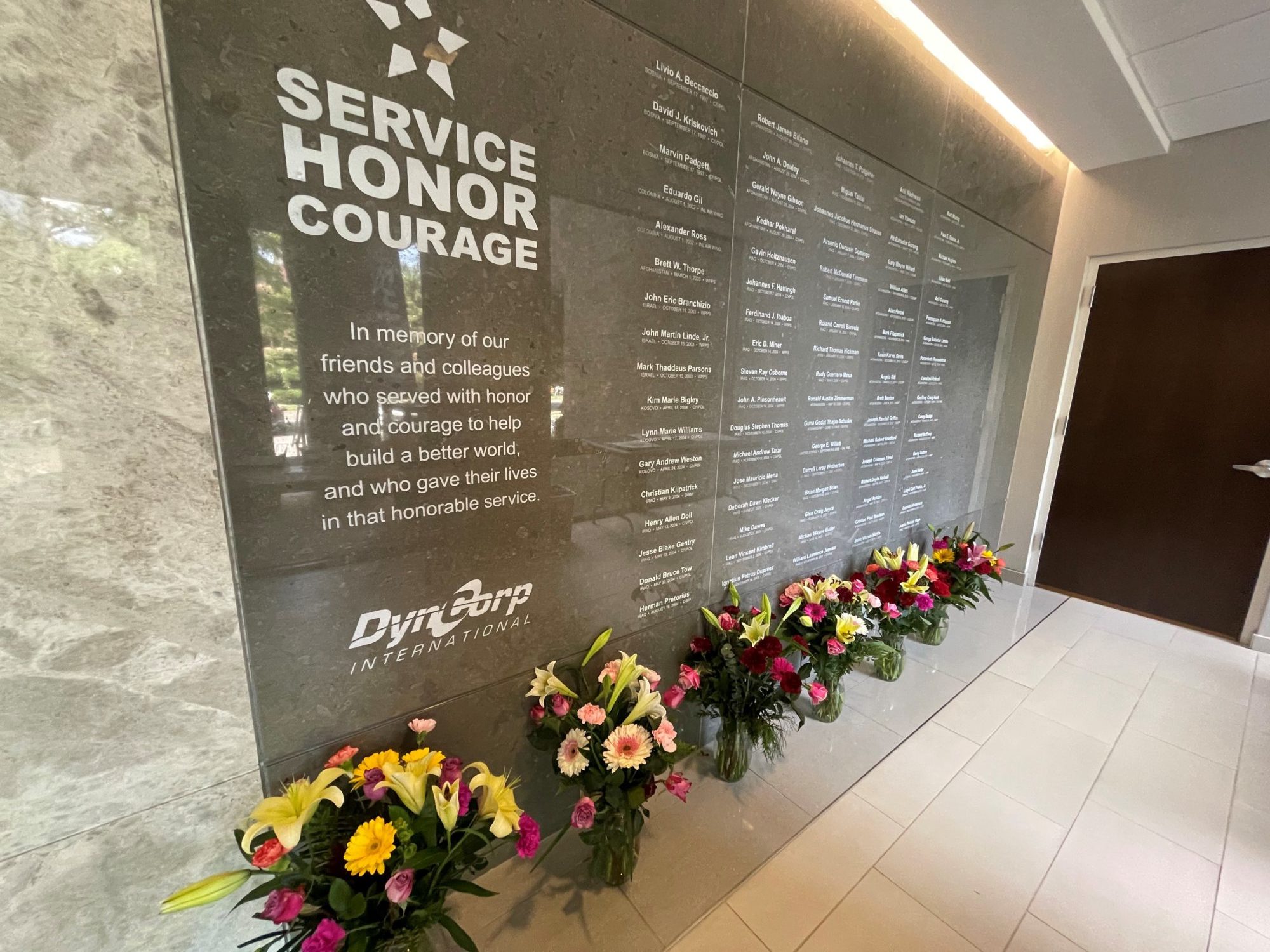 Amentum Memorial Wall 