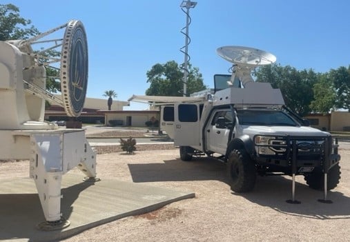 This Mobile Telemetry truck supports test and monitoring of aircraft from the ground in remote locations