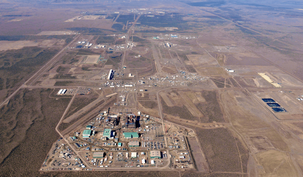 WTP Tank Farm Aerial with mountains